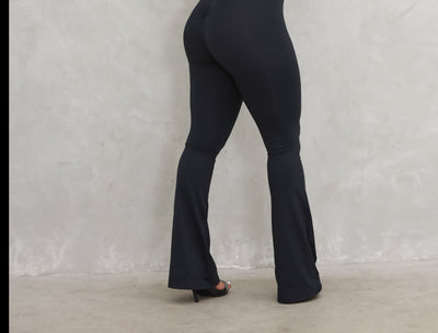 Perfect Black Bodysuit -Flare Bottoms