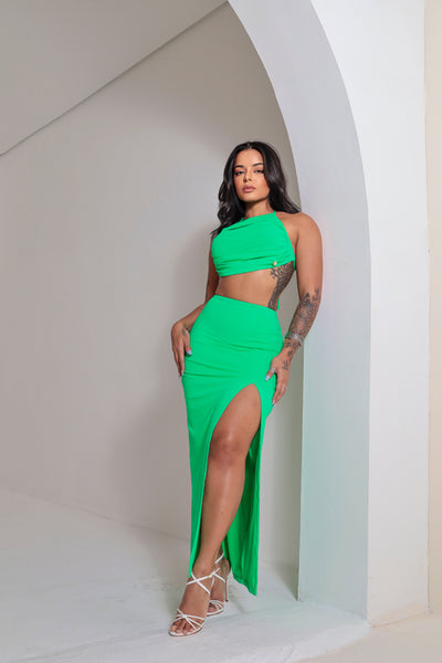 Larissa  Skirt with Shorts  and Top Set