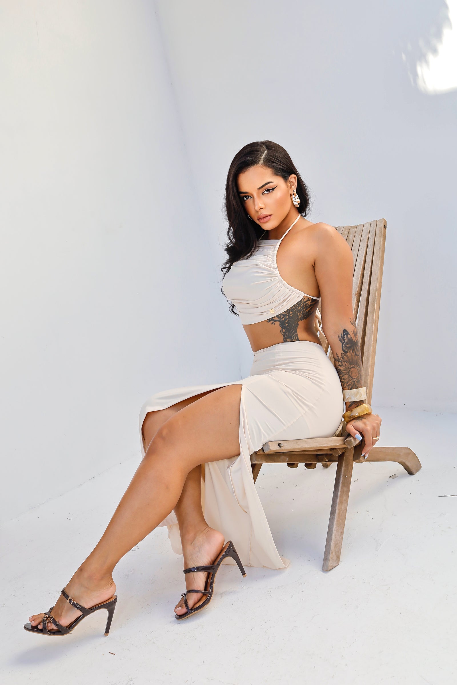 Larissa  Skirt with Shorts  and Top Set