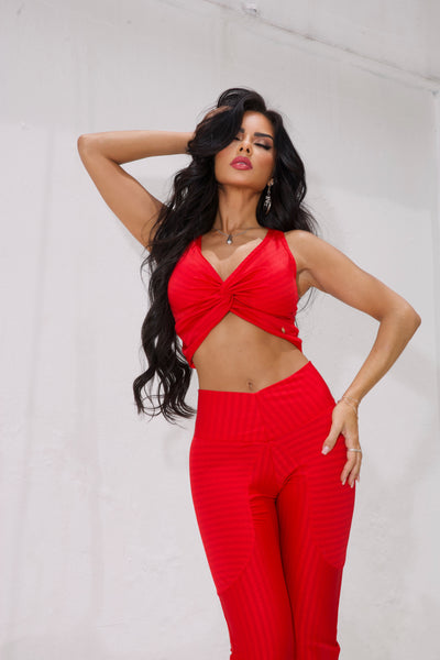 Gorgeous Set - Top and Flare Pants