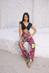 Golden Chain Cap Sleeve Bodysuit - Patterns