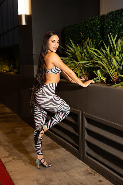 Vibe Bodysuit - Zebra Print