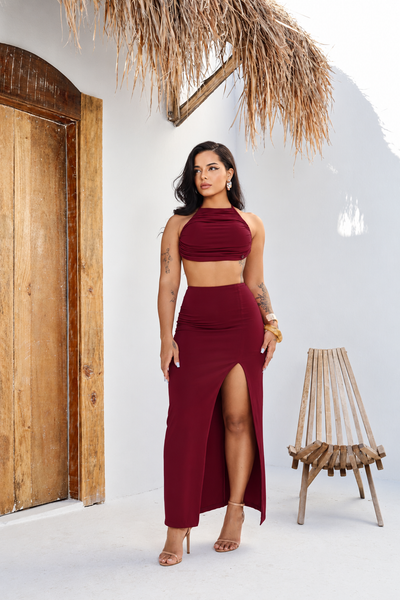 Larissa  Skirt with Shorts  and Top Set