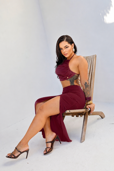 Larissa  Skirt with Shorts  and Top Set