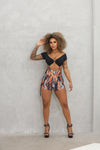 Short Lace Up Bodysuit- Sara Panero Collection