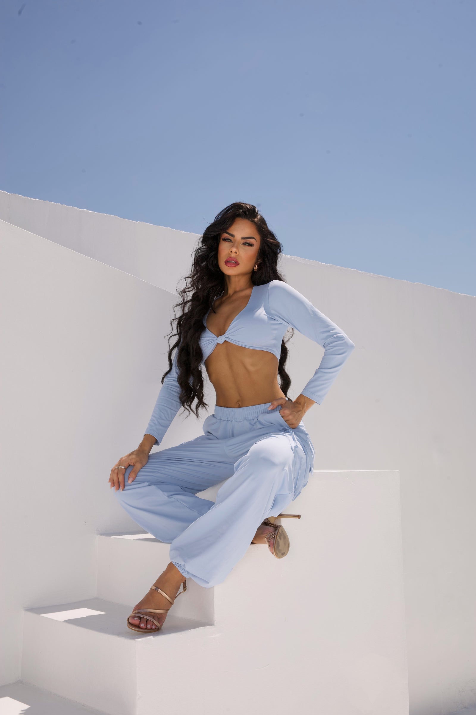 Luxury Cargo Pants and Top Set  - Lure