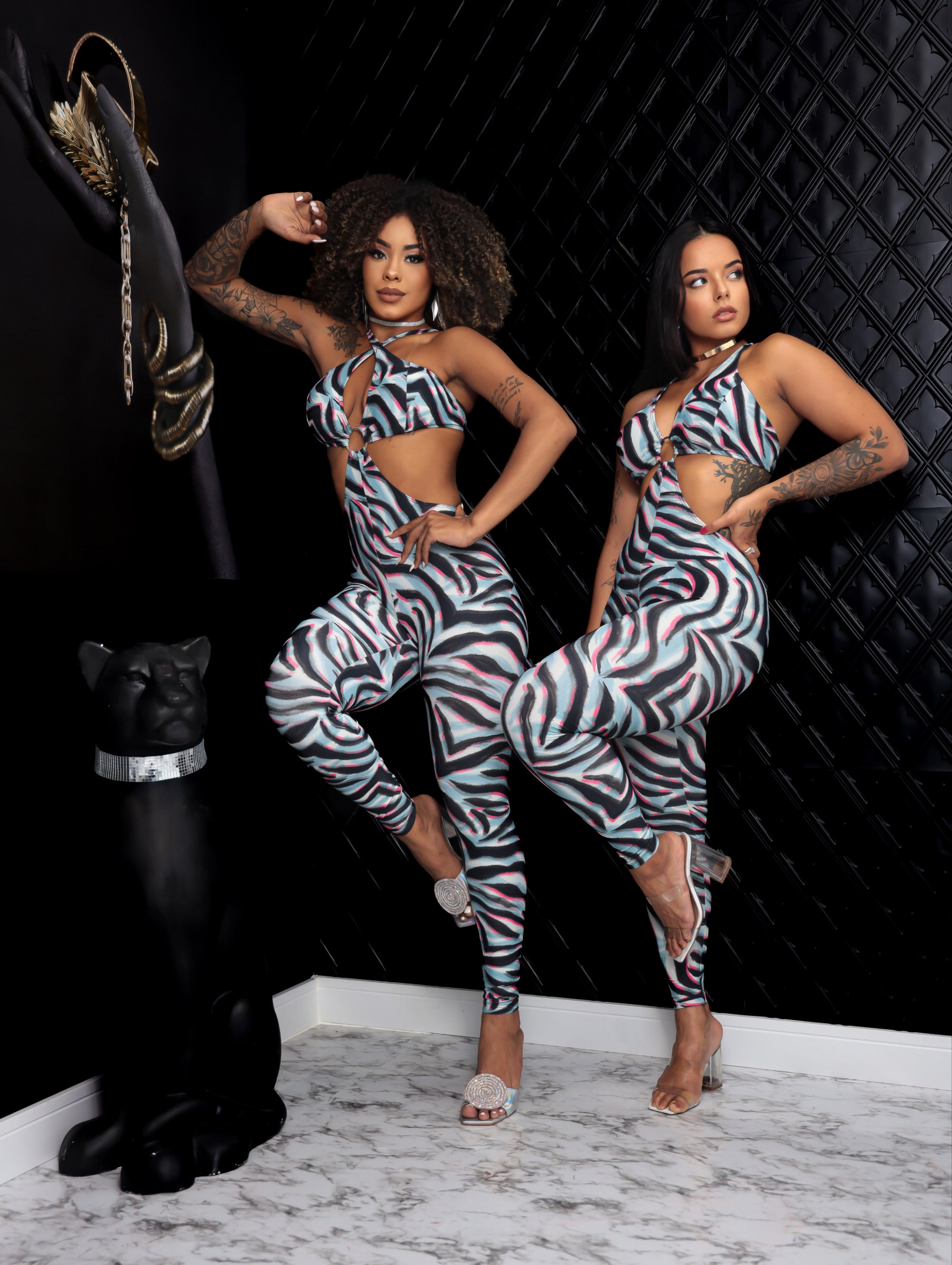 Summer Vibe Bodysuit - Zebra
