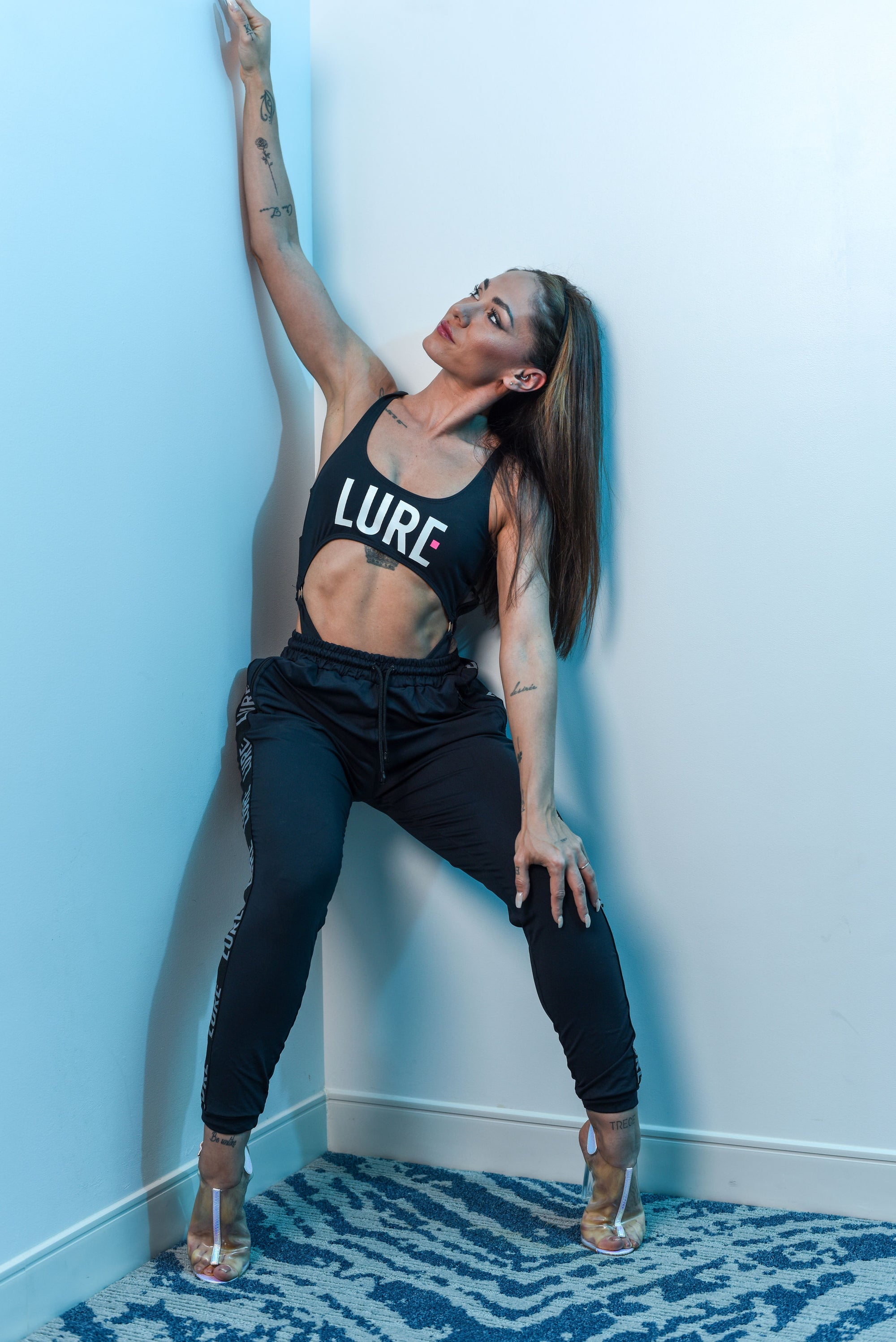 Lure Logo Leotard+Joggers Set